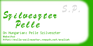szilveszter pelle business card